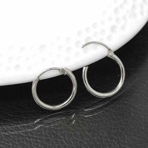 mini silver hoops & multi shaped stud set